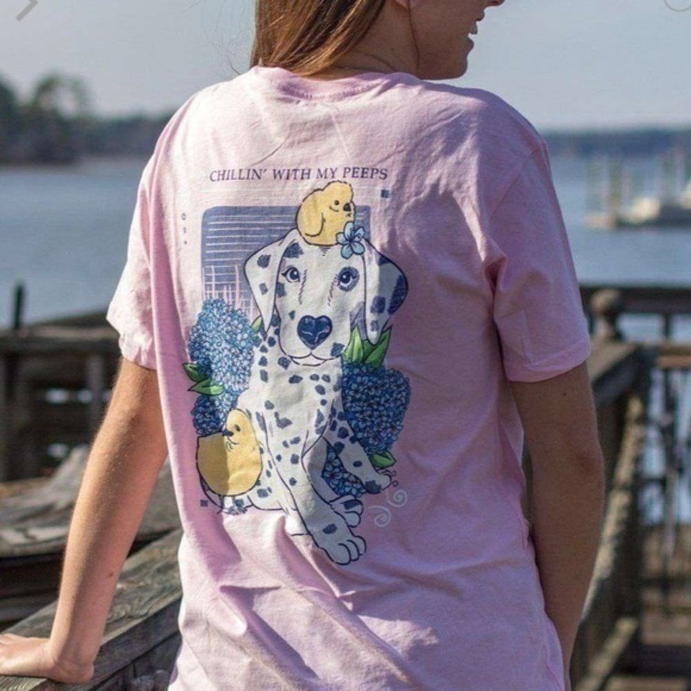 Lily Grace Pink Medium Cotton T-Shirt